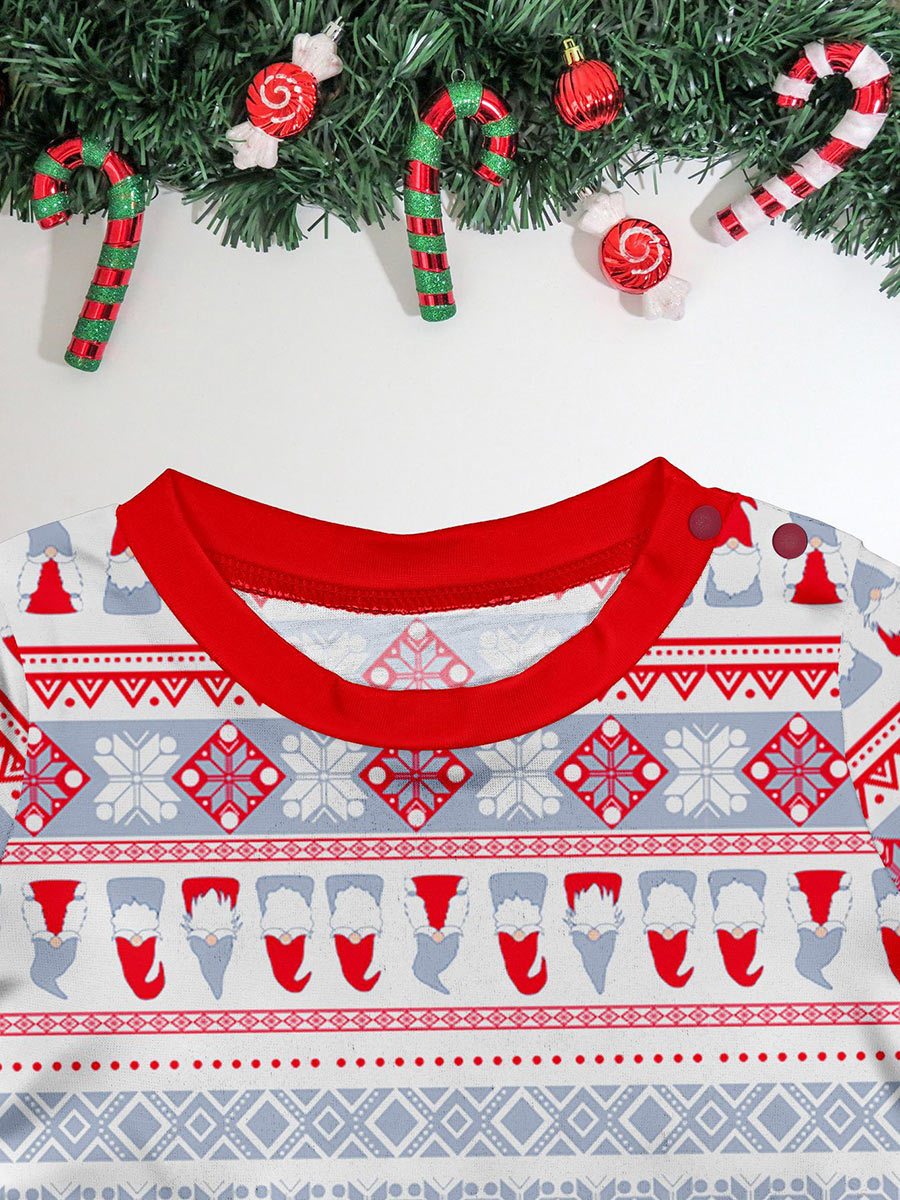 Christmas Santa Family Home Clothes Set