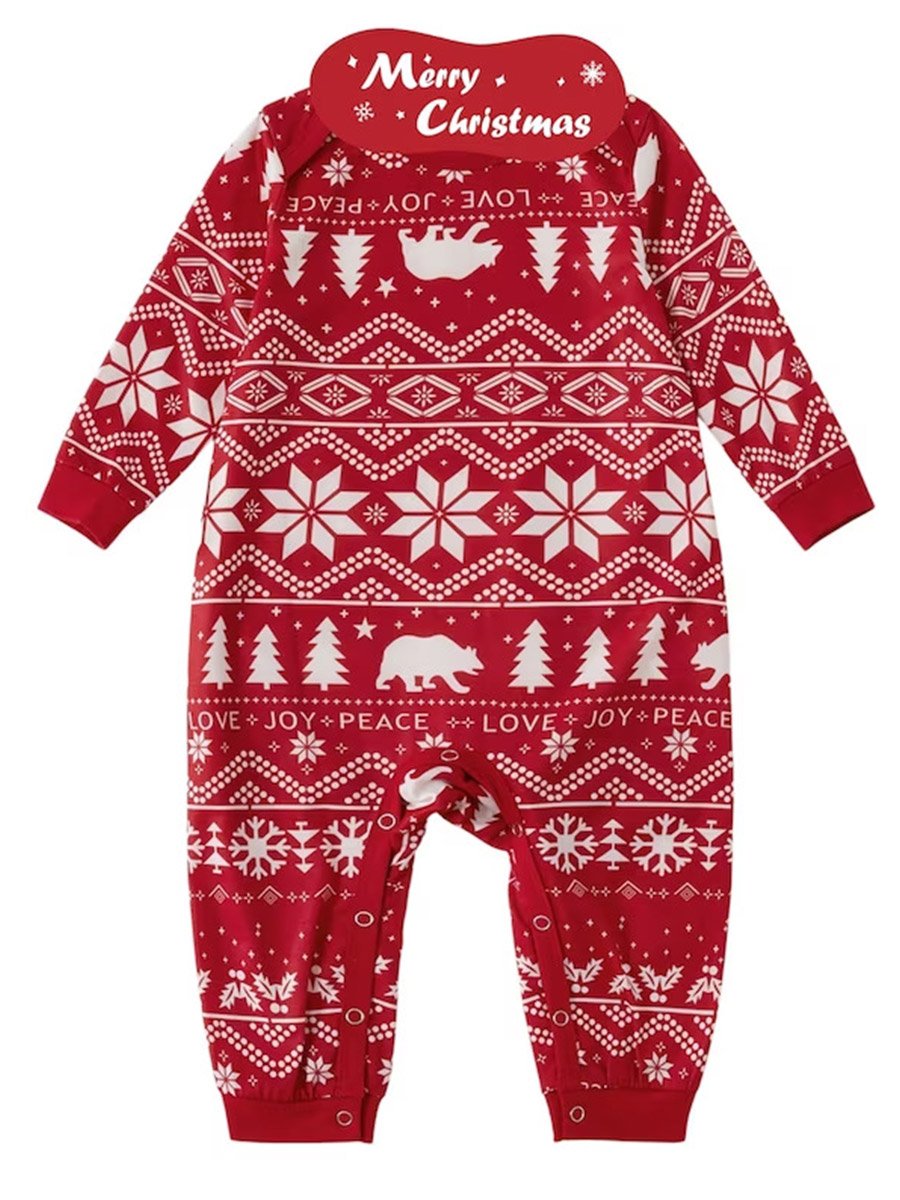 Santa Print Family Hooded Jumpsuit