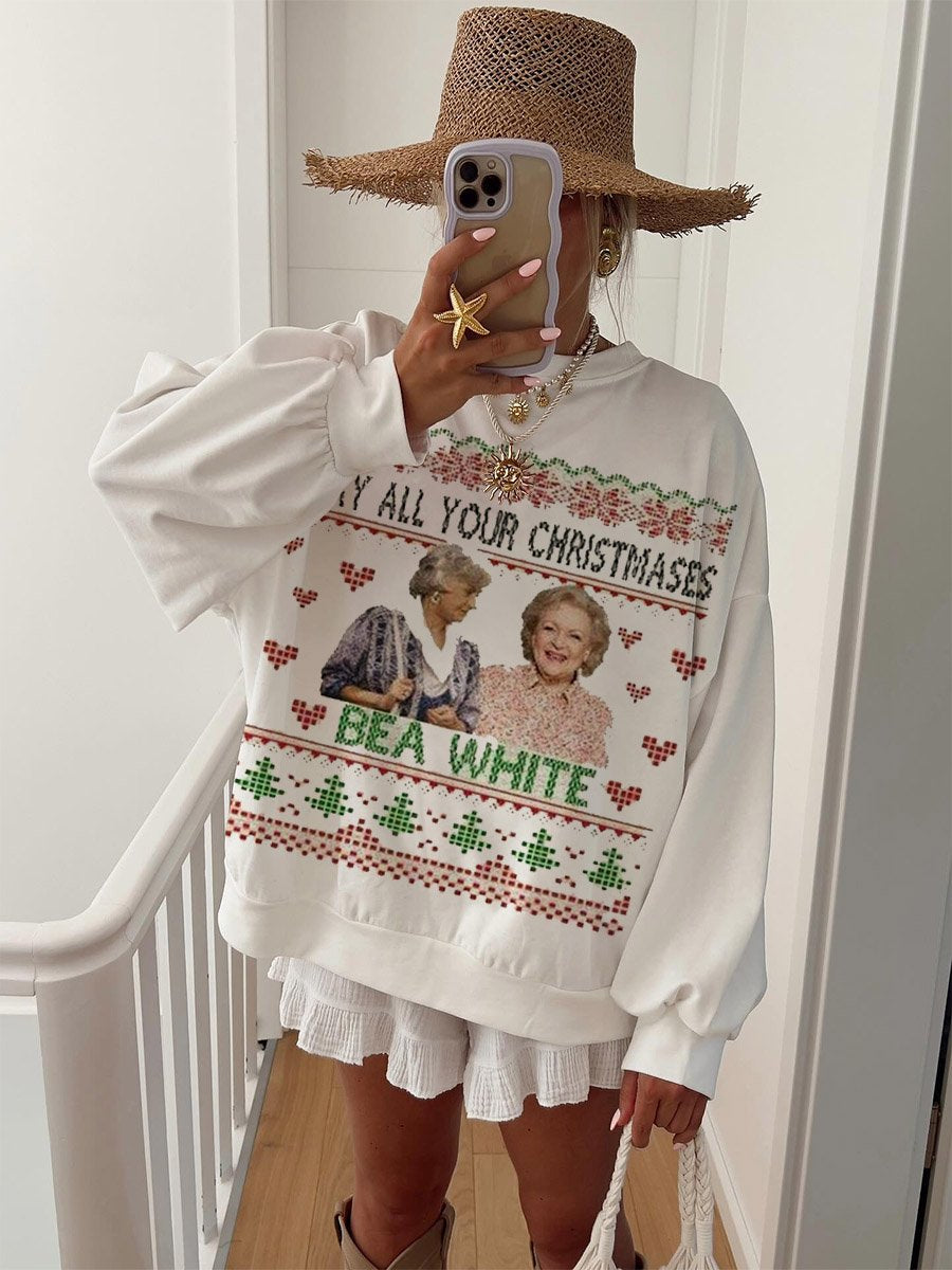 Golden Girls Christmas Sweater Ugly Christmas Sweater Possibly All Your Christmas Bea White Betty