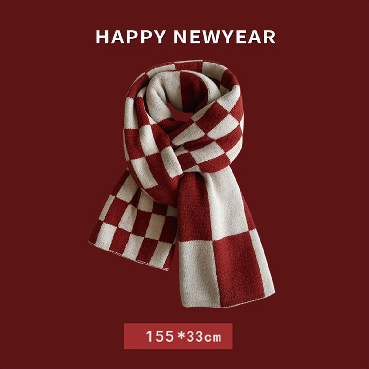 Christmas Ankola Red Scarf