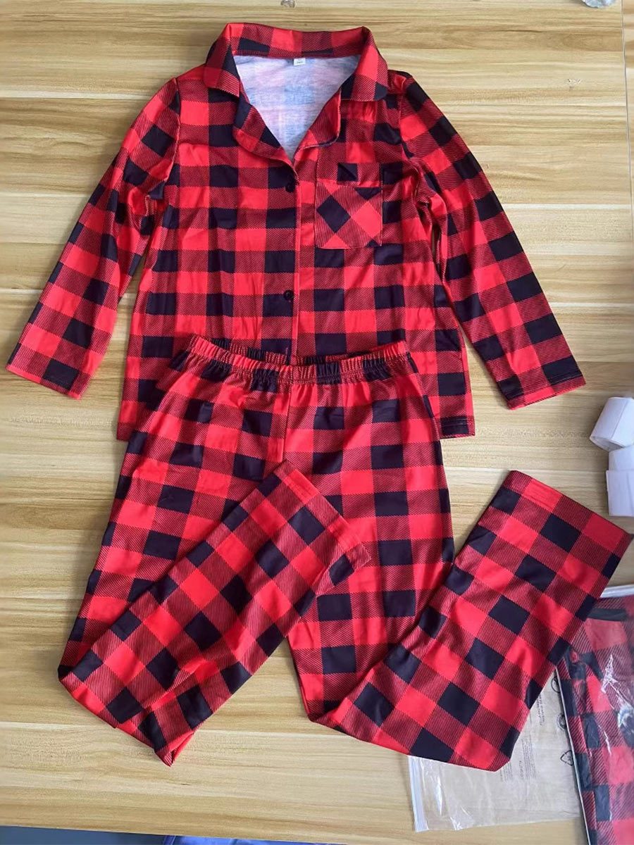 Christmas Plaid Family Homewear Set