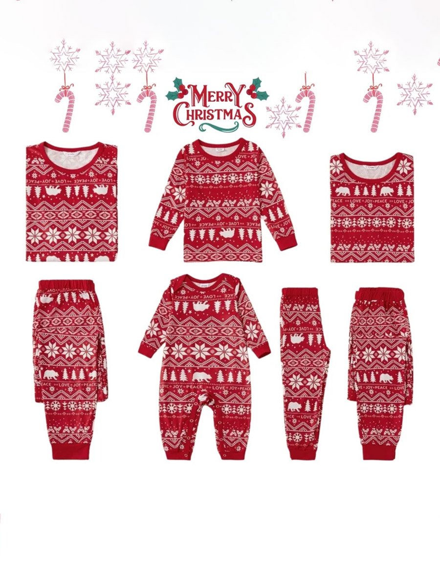 Santa Print Family Hooded Jumpsuit