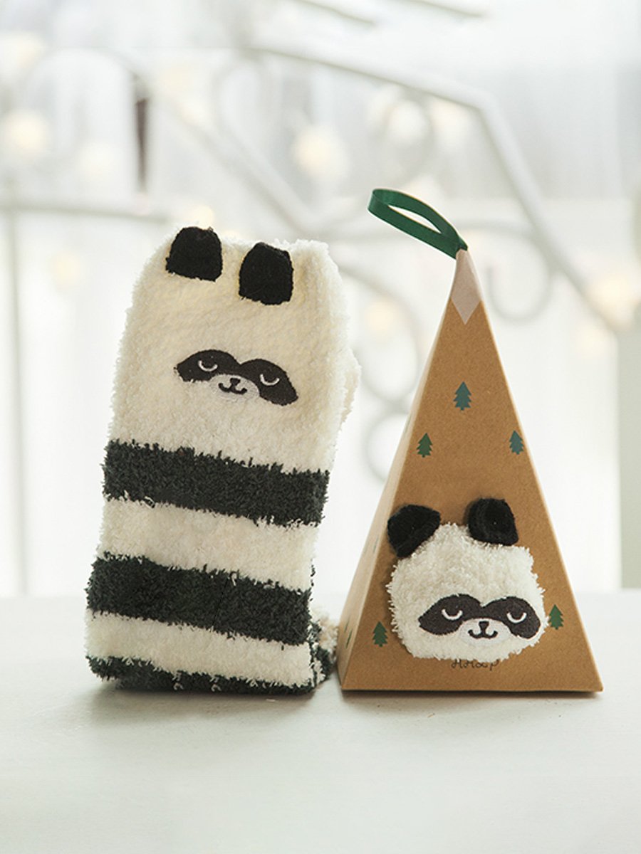 Women's Thick Coral Fleece 3D Christmas Socks