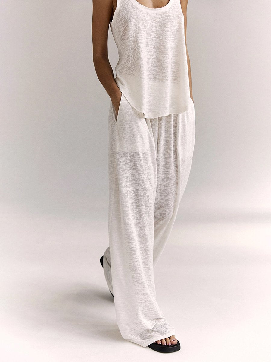 Women's Cotton Vest Lounge Clothes Set