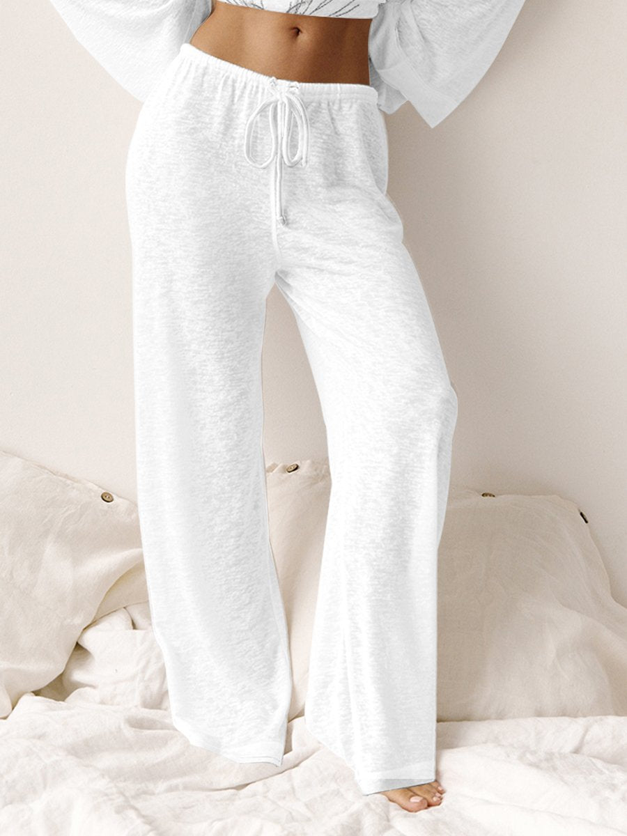 Women's Hand-painted Cat Face Pattern Knitted Round Neck Long Sleeve Suit