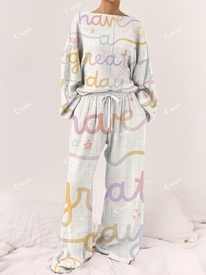 Women's Blessing Rainbow Color Loungewear Set