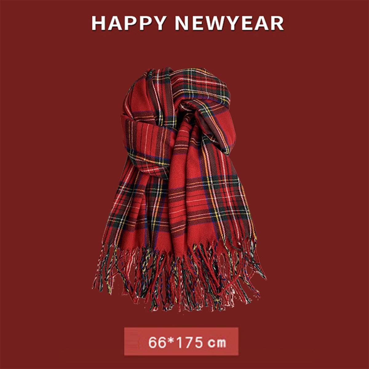 Christmas Ankola Red Scarf