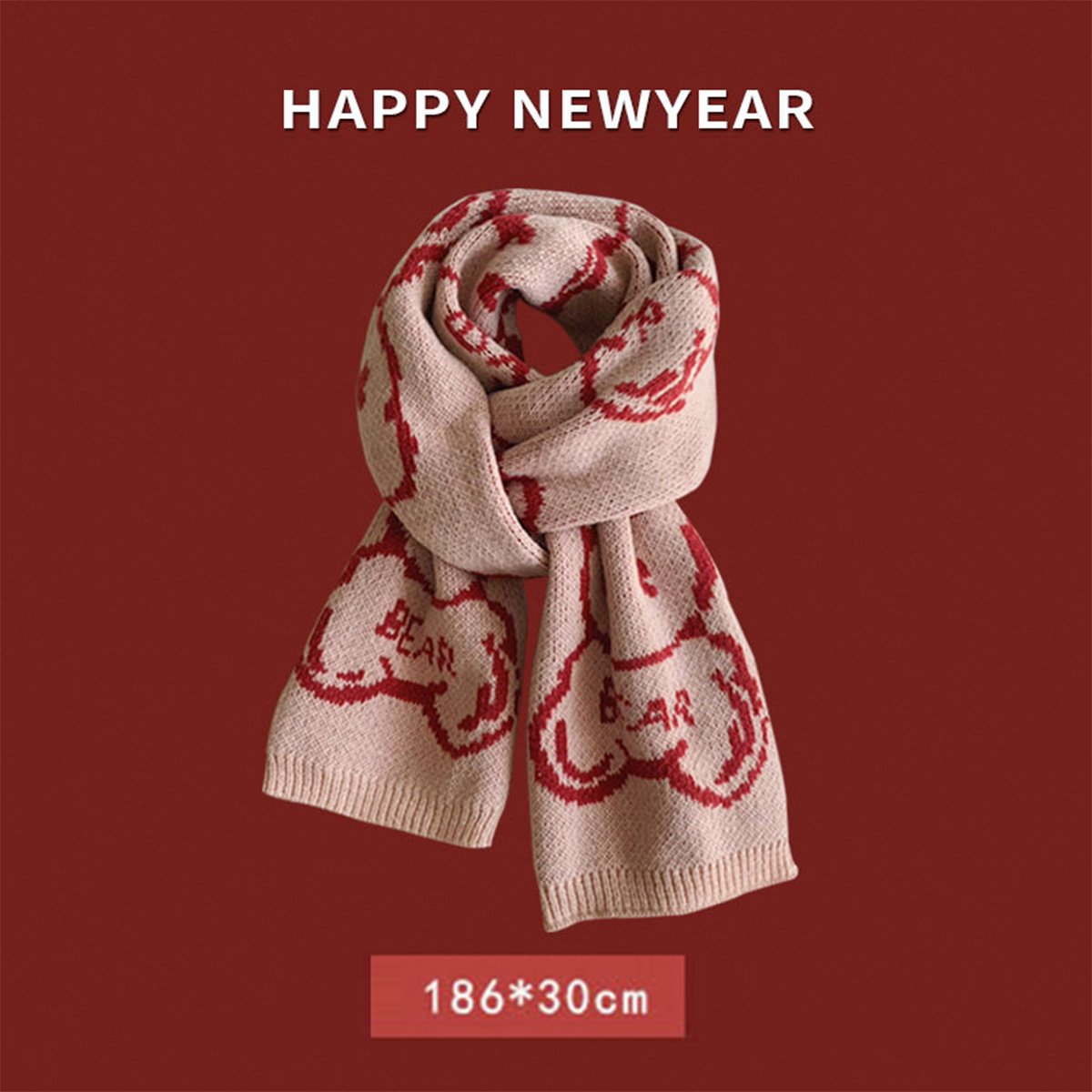 Christmas Ankola Red Scarf