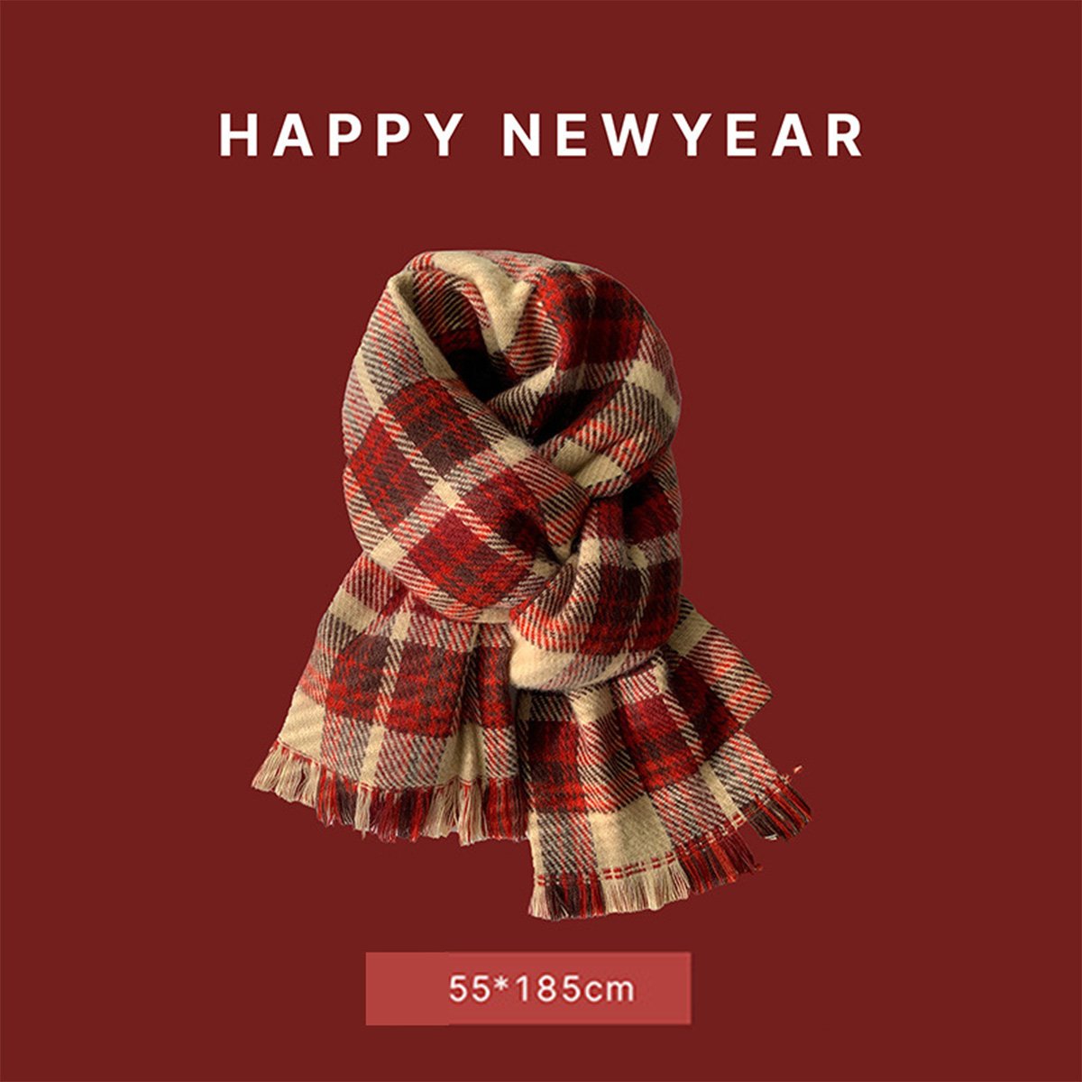 Christmas Ankola Red Scarf