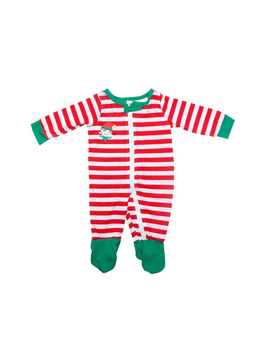 Christmas Hat Stripe Print Family Set