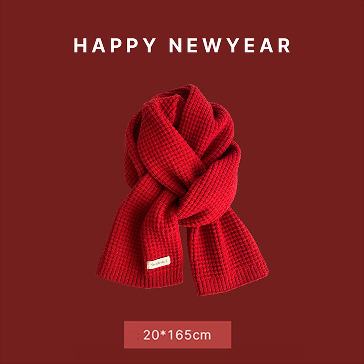 Christmas Ankola Red Scarf
