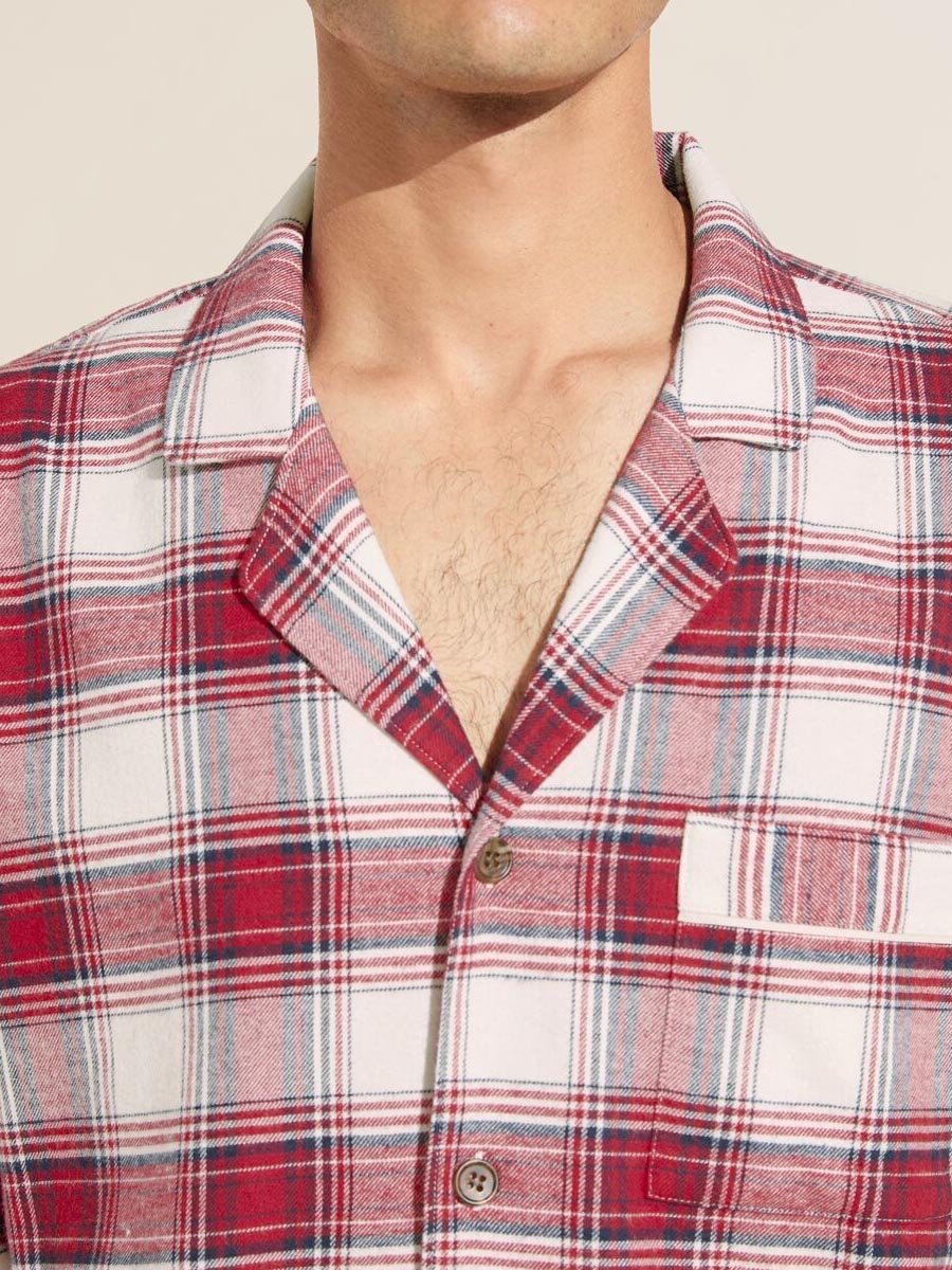 Men's Plaid Long Pajama Set