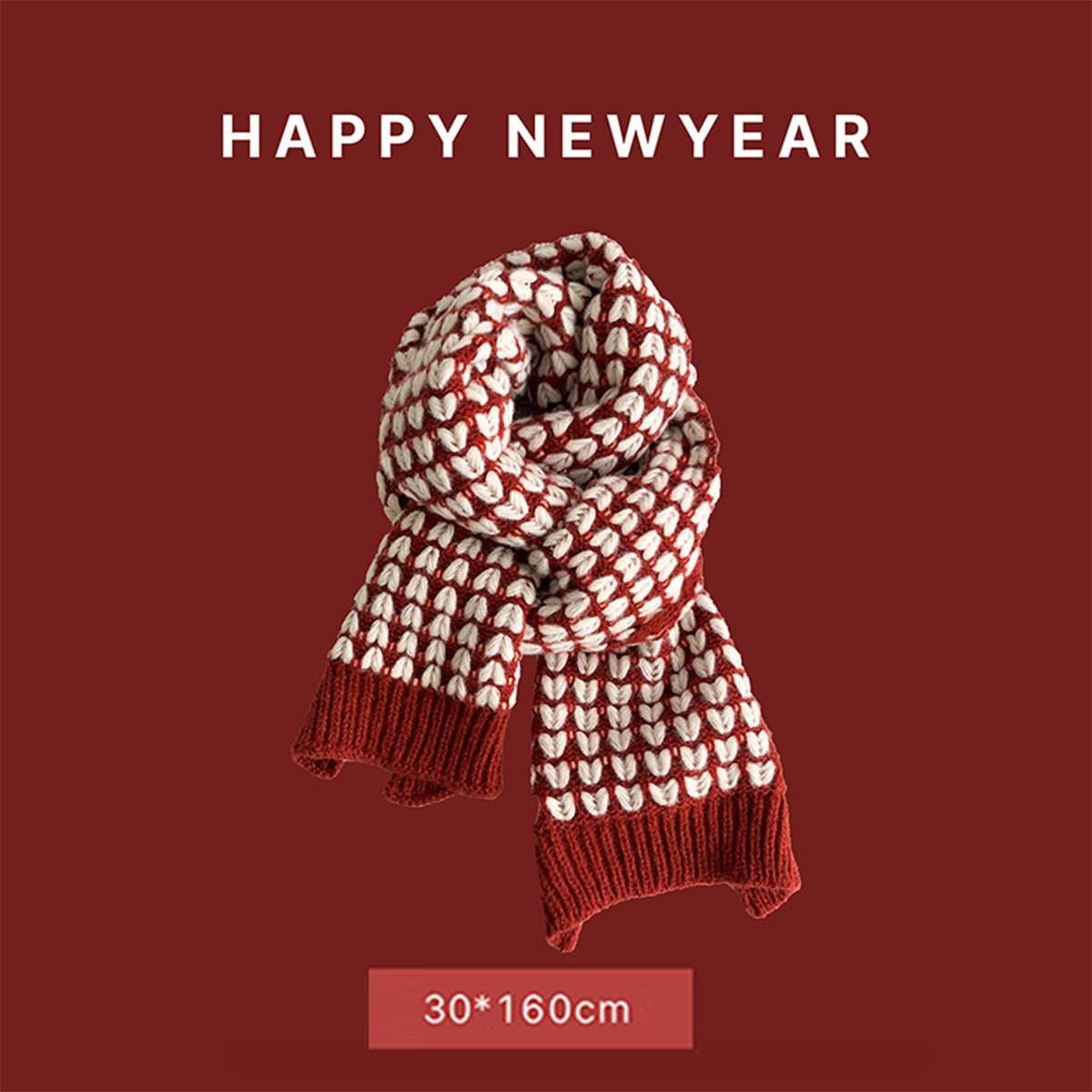 Christmas Ankola Red Scarf