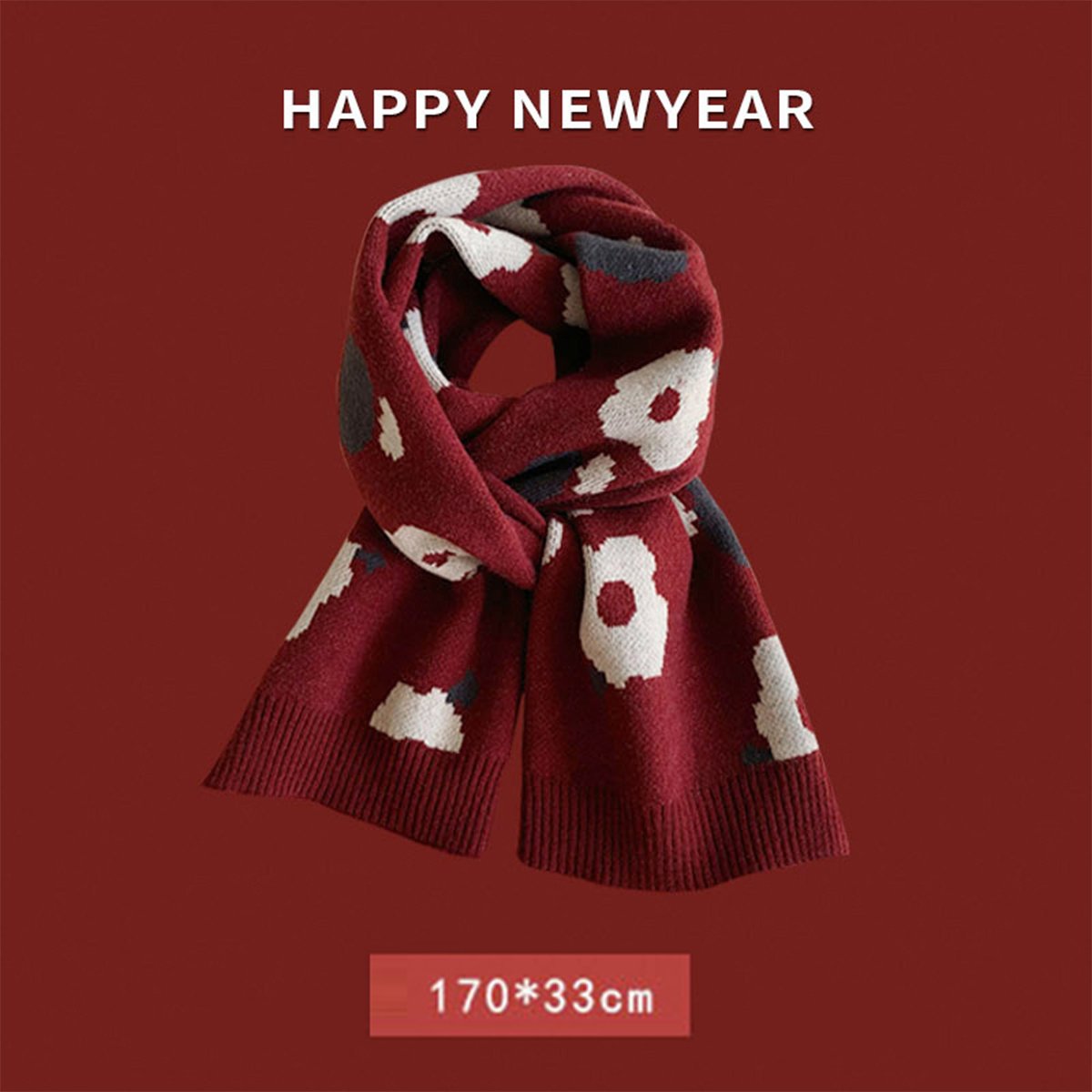 Christmas Ankola Red Scarf