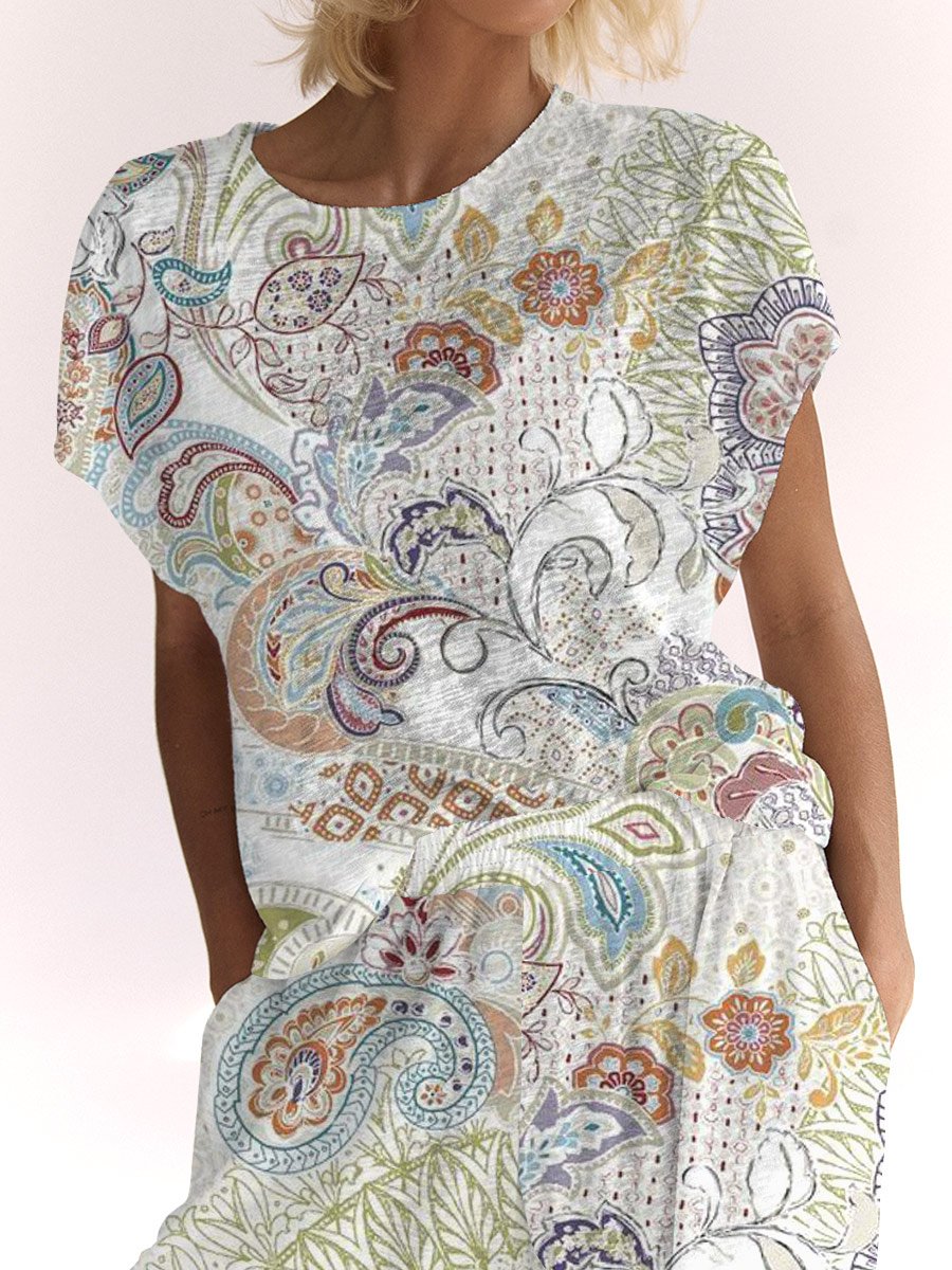 Women's Bohemian Printed Lounge Set