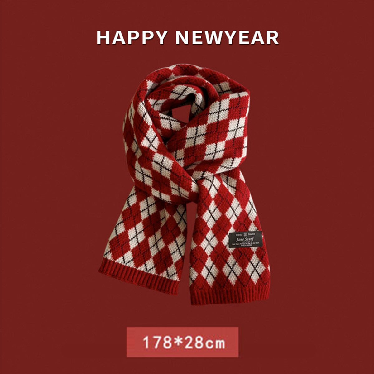Christmas Ankola Red Scarf