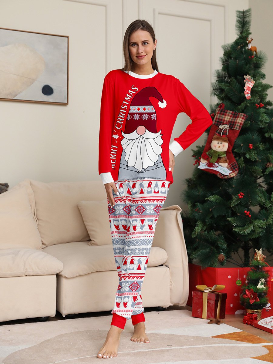 Christmas Santa Family Home Clothes Set