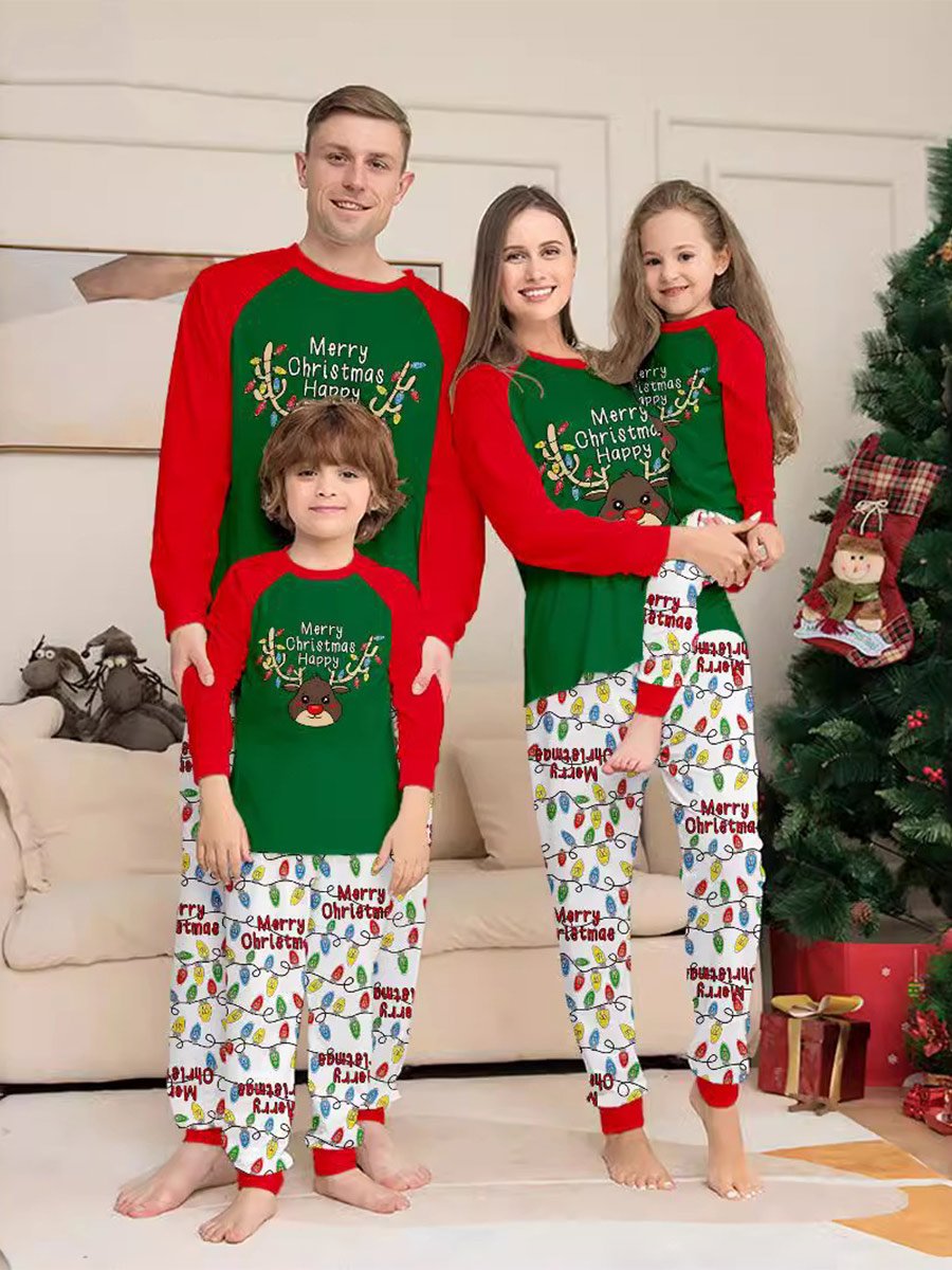 Christmas Antler Print Family Set