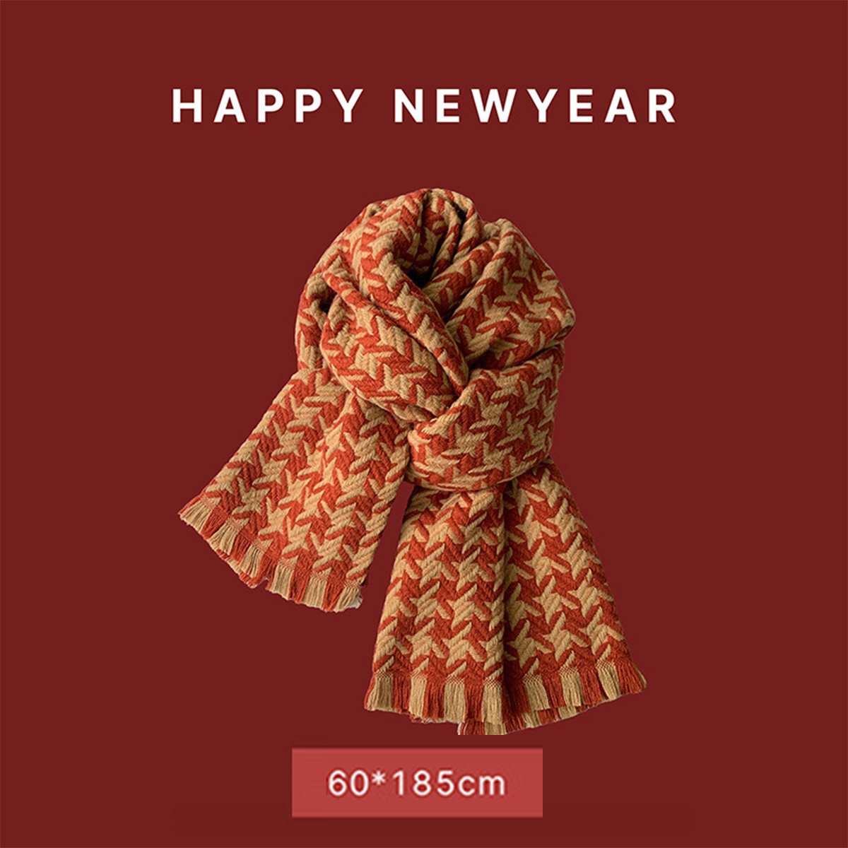 Christmas Ankola Red Scarf