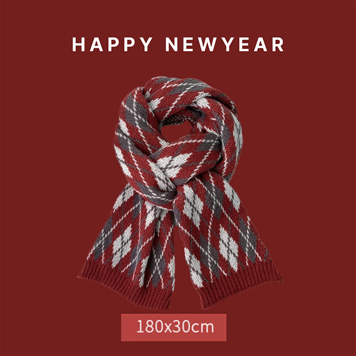 Christmas Ankola Red Scarf