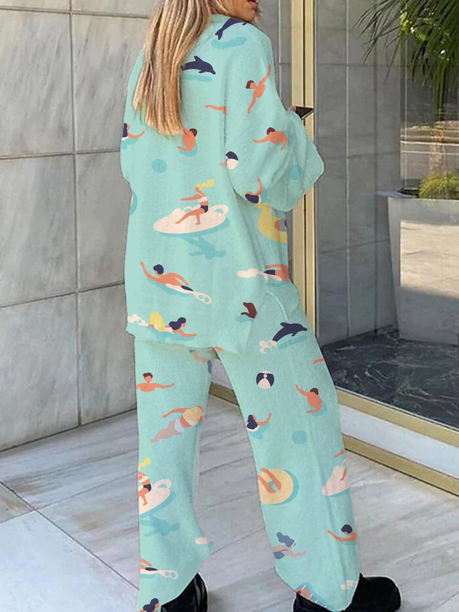 Women's Summer Pool Sweater Set
