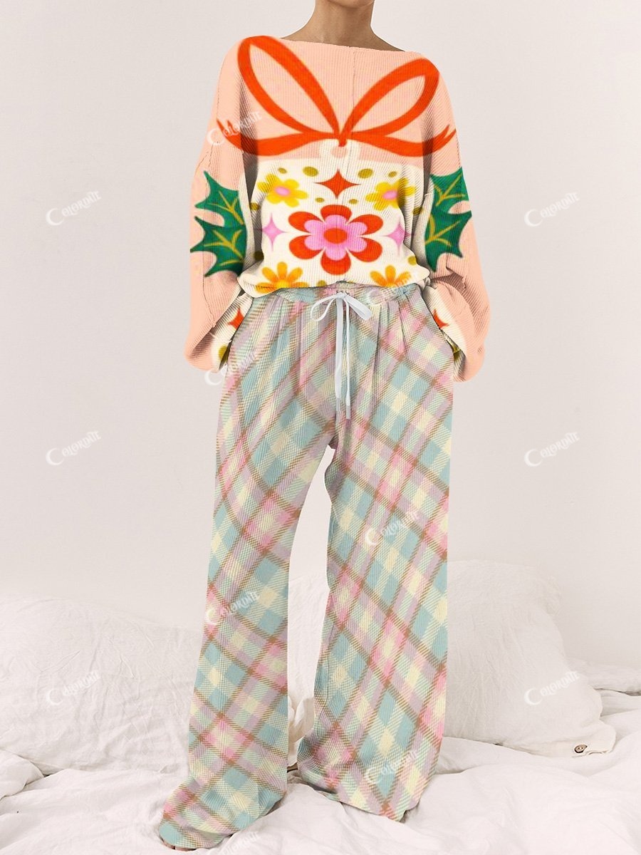Women's Bell Plaid Pajamas Set