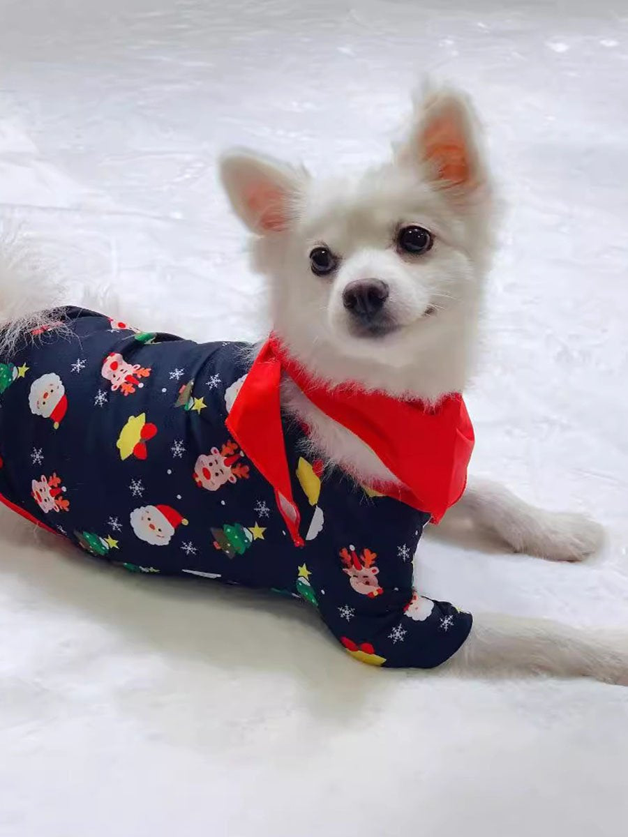 Family Set Christmas Printed Long Sleeve Family Pajamas