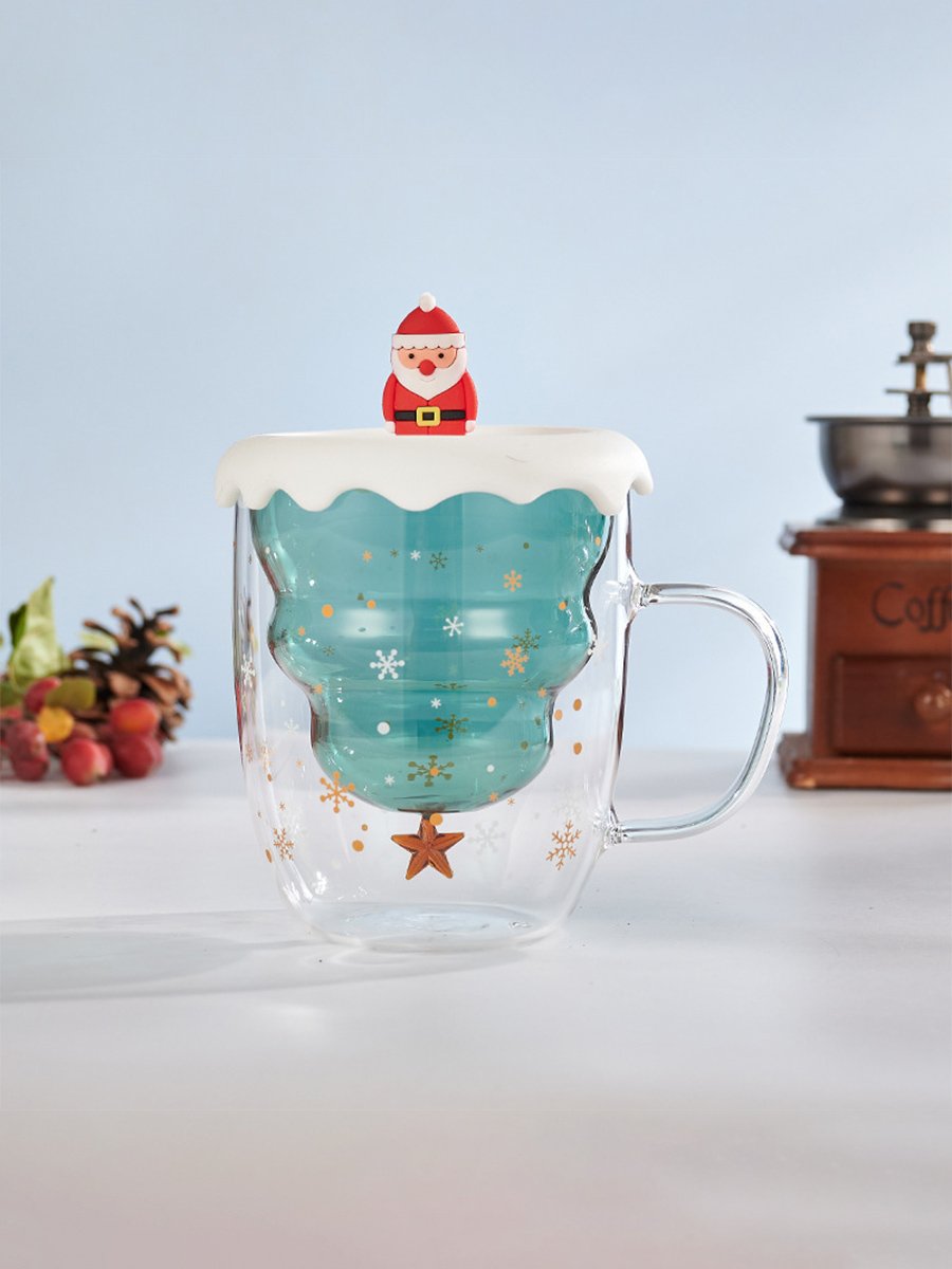 Creative Double Layer Christmas Gift Cup with Lid