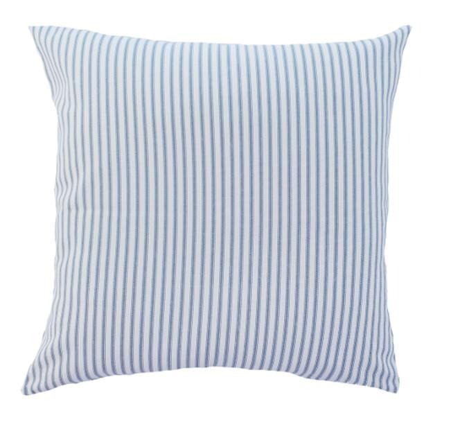Light Blue Hamptons Striped Indoor Cushion
