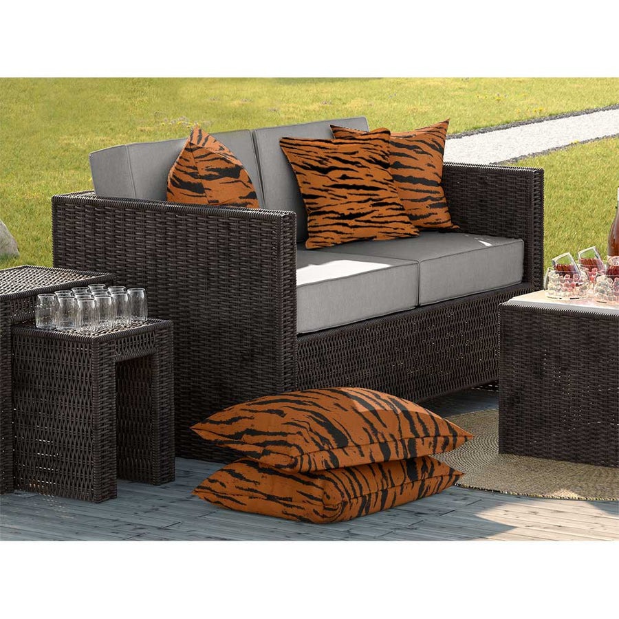 Tiger Print Outdoor Garden Cushion
