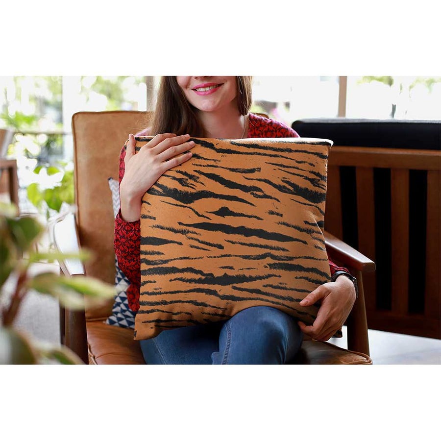 Tiger Print Outdoor Garden Cushion