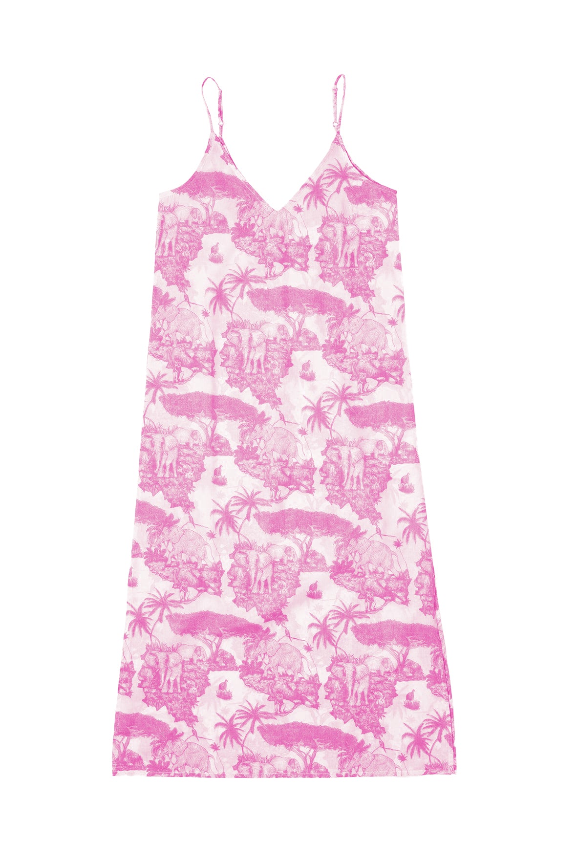 Pink Camisole Printed Slide Pajamas