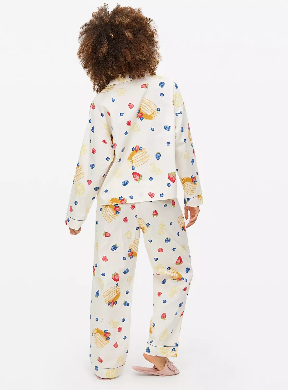Fruit Pancakes Print Traditional Pyjamas Set