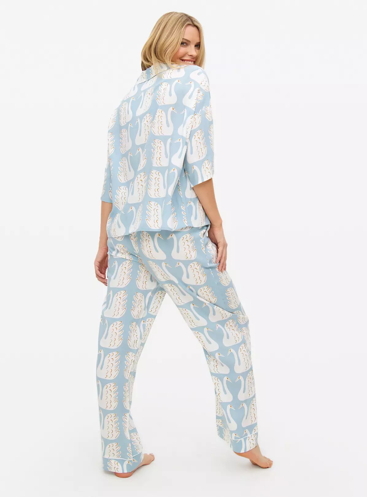 Blue Swan Printed Traditional Pyjamas Set