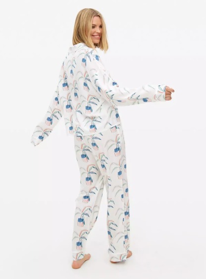Crassula Printed Traditional Pyjamas Set