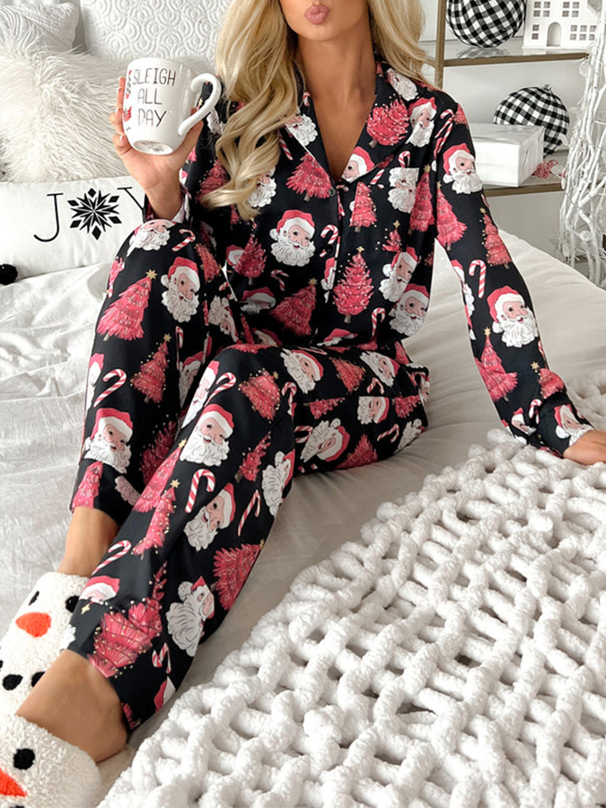 [Copy]Women's Floral Printed Pajama Set