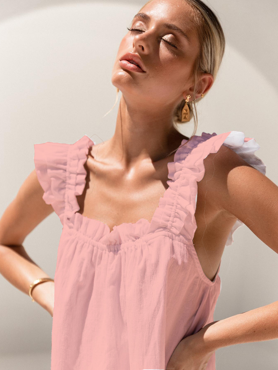 Women's Short Tank Top Shorts Pajama Set