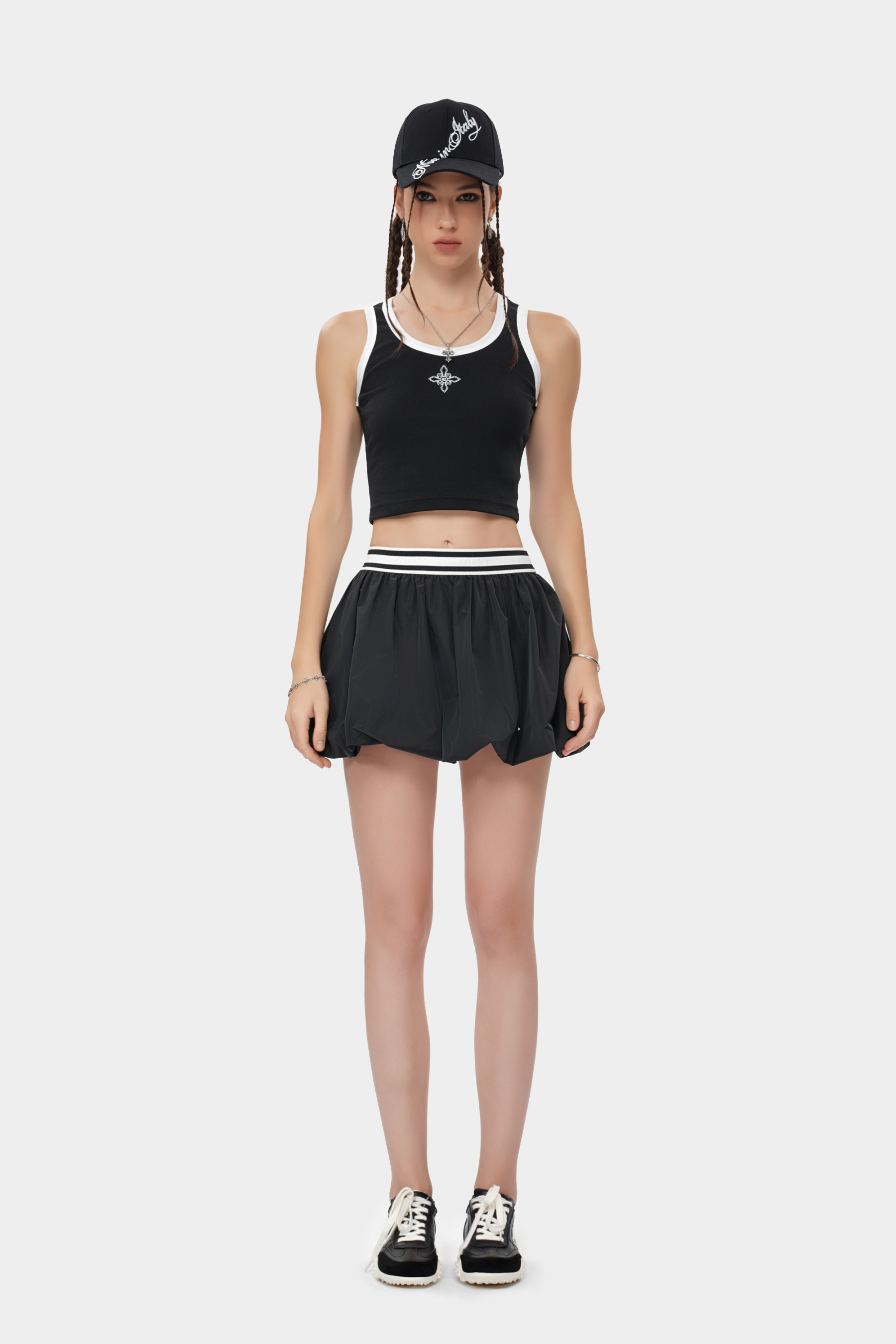 MET initaly MIT splicing contrasting vest women