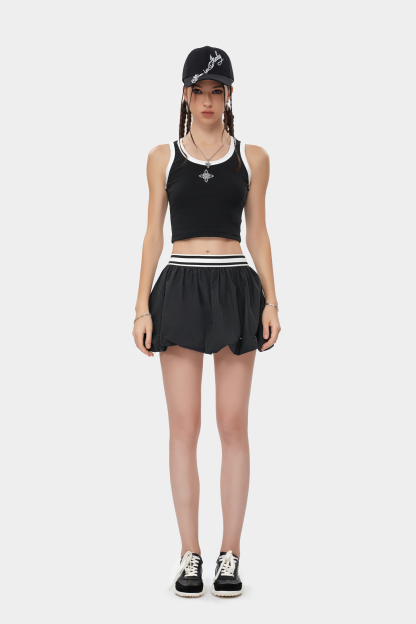 MET initaly MIT splicing contrasting vest women