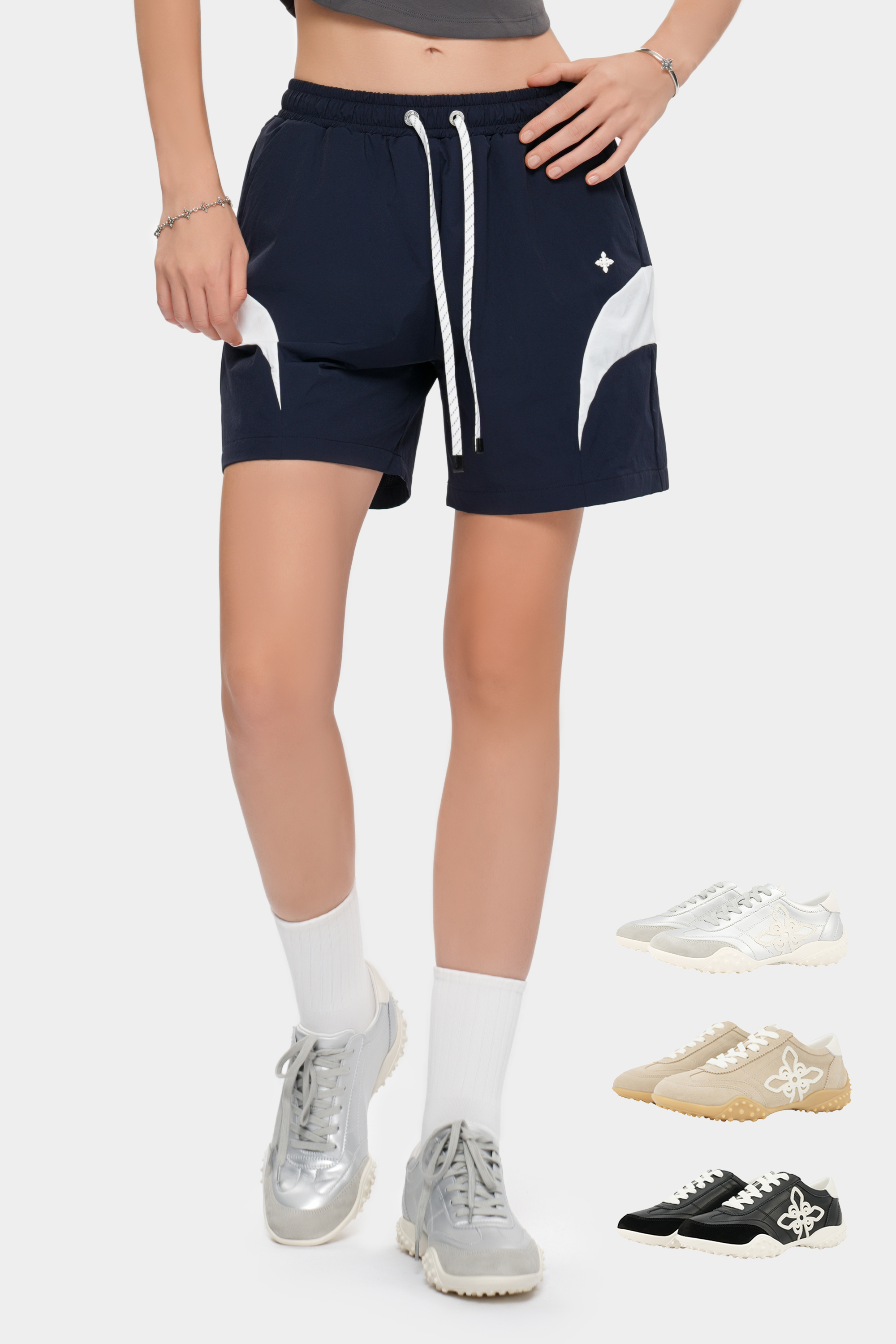 METinitaly Vintage Athleisure Lace-Up Casual Sneakers