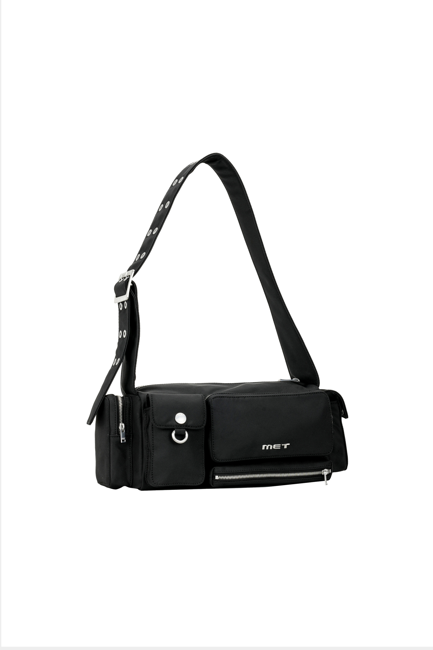 METinitaly Multi-Pocket Motorcycle-Style Underarm Bag