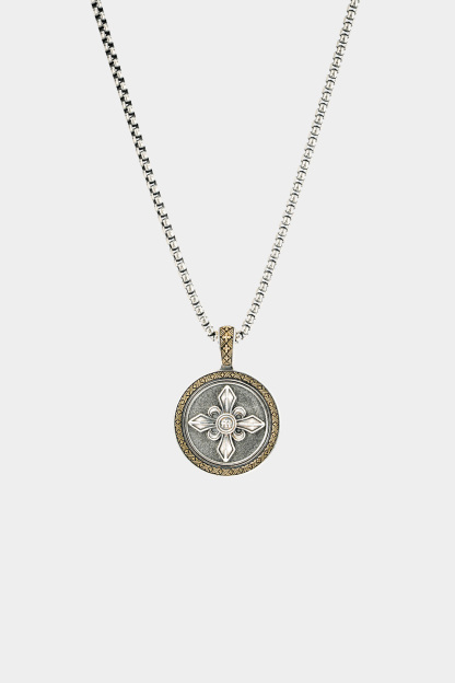 METinitaly Punk Compass Designer Pendant Necklace 