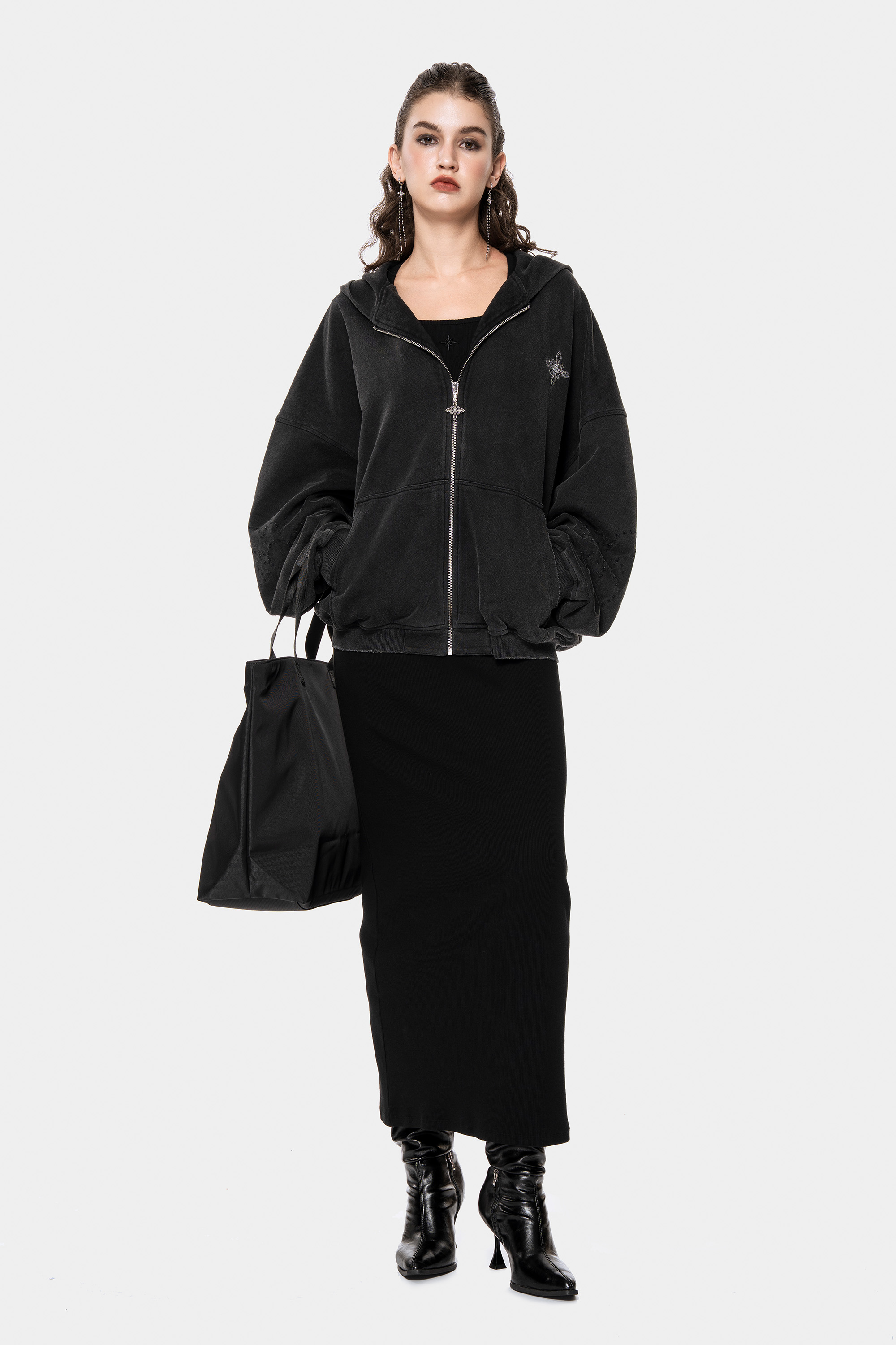 MET Initaly Women's American Retro Hooded Short Jacket