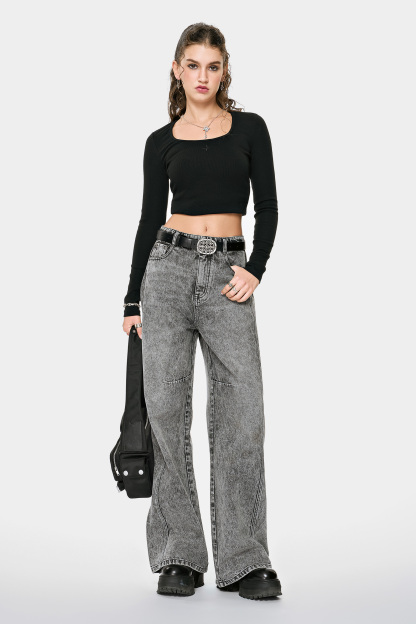 MET Italy Spicy Style Long-Sleeve Cropped Top for Women