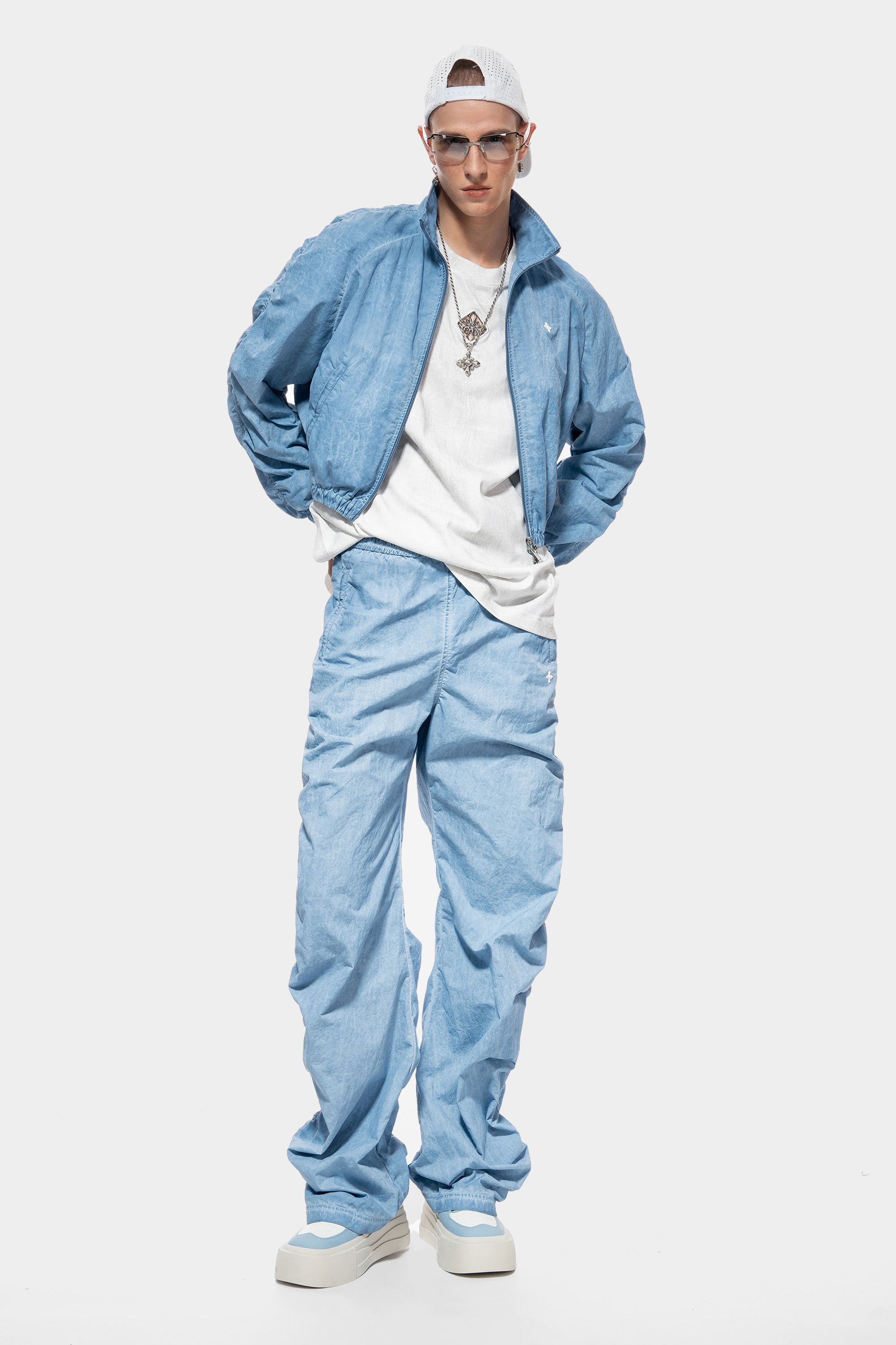 MET in Italy Casual Stand Collar Zip-Up Short Jacket