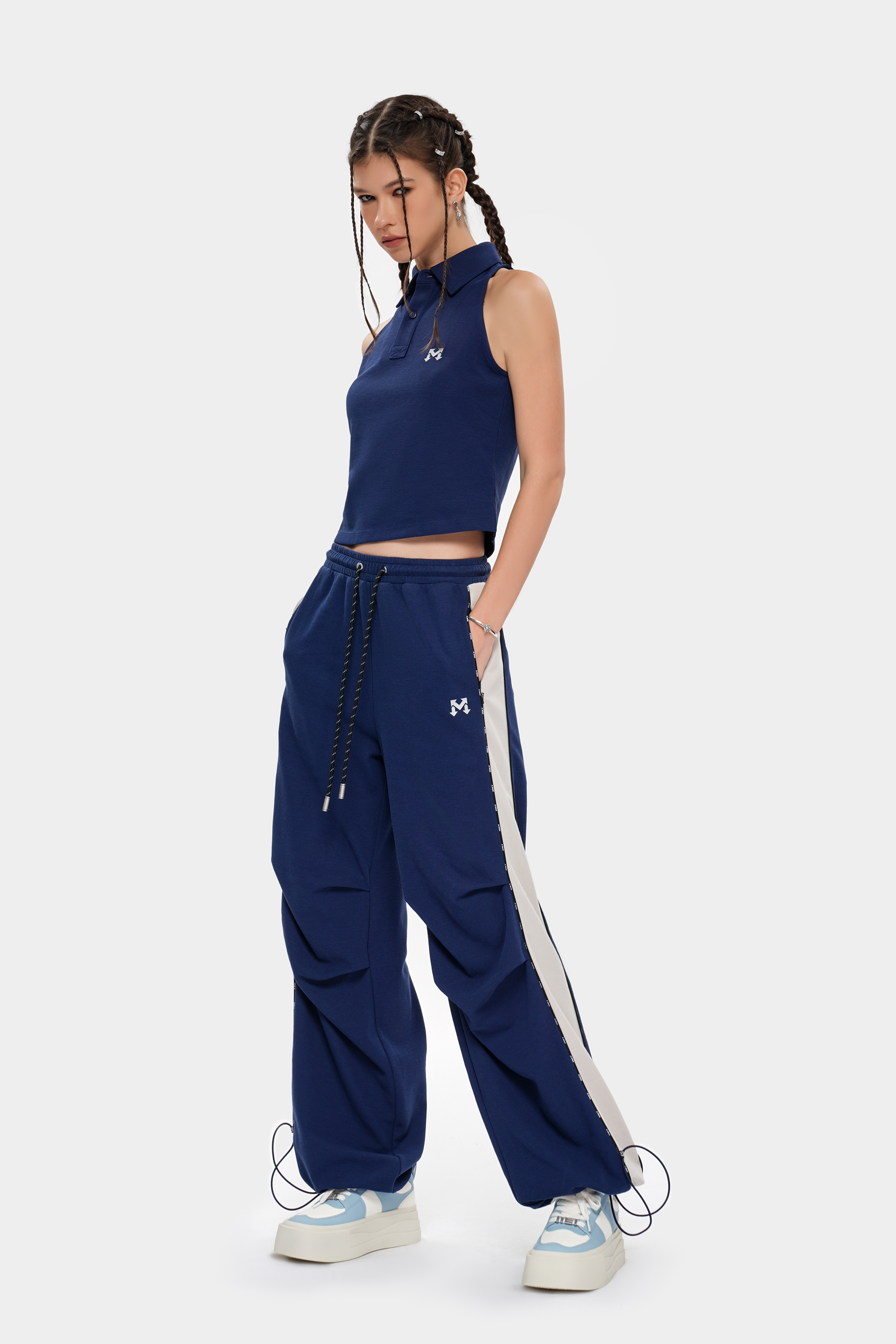 MET in Italy Splicing Streetwear Cargo Pants