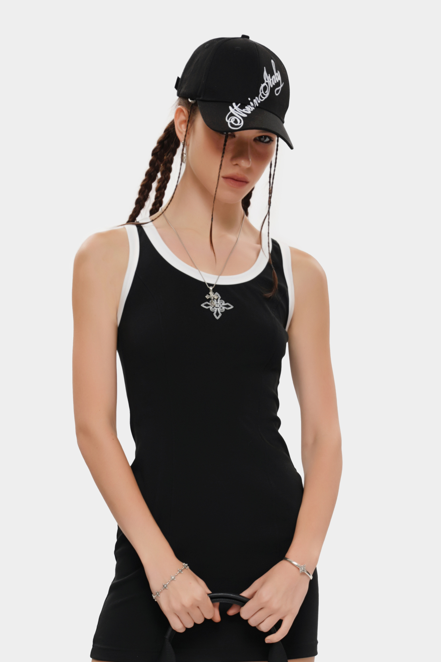 METinitaly Trendy Brand Baseball Cap with English Prints