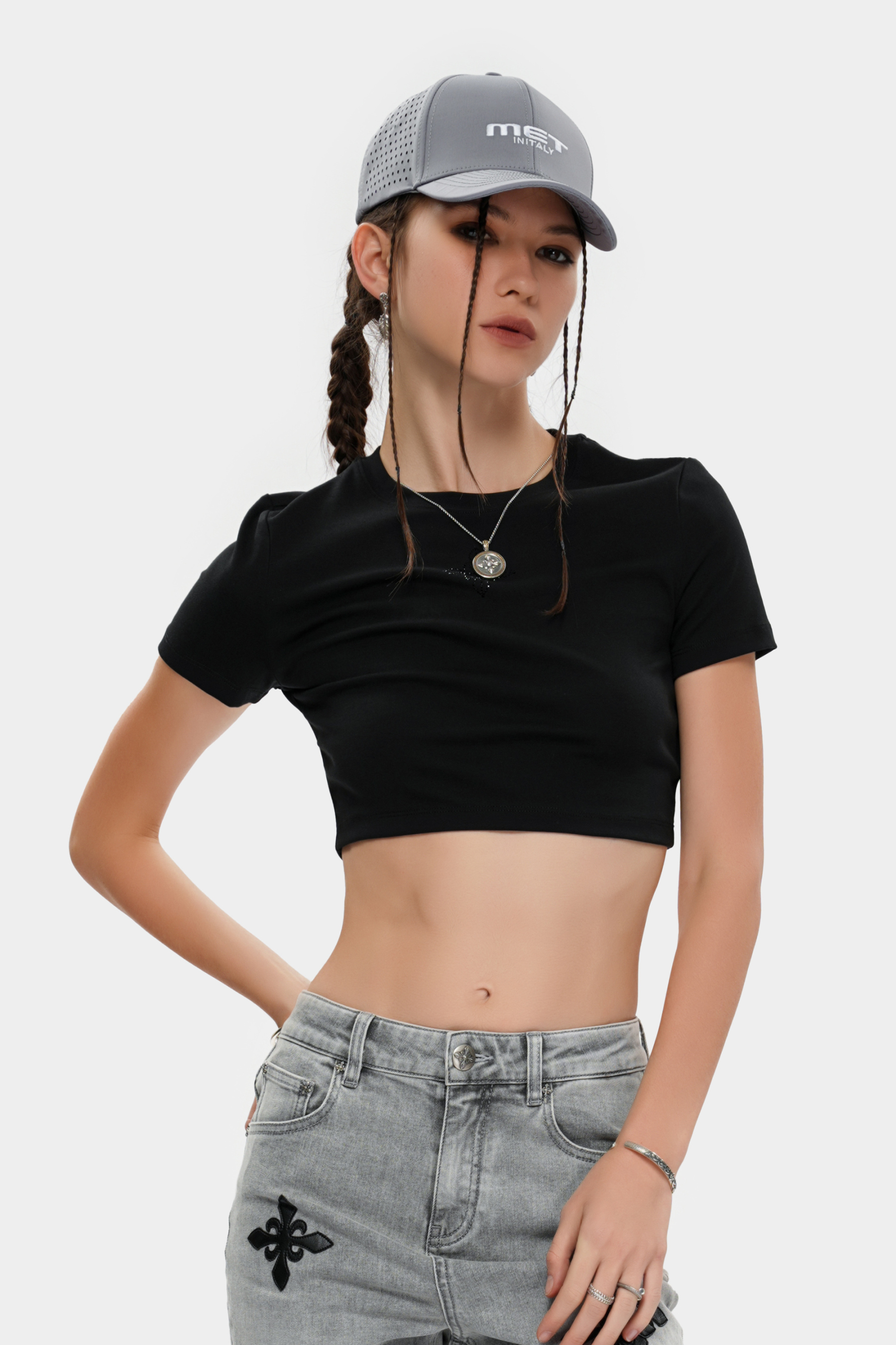 METinitaly Personalized Letter-Printed Baseball Cap