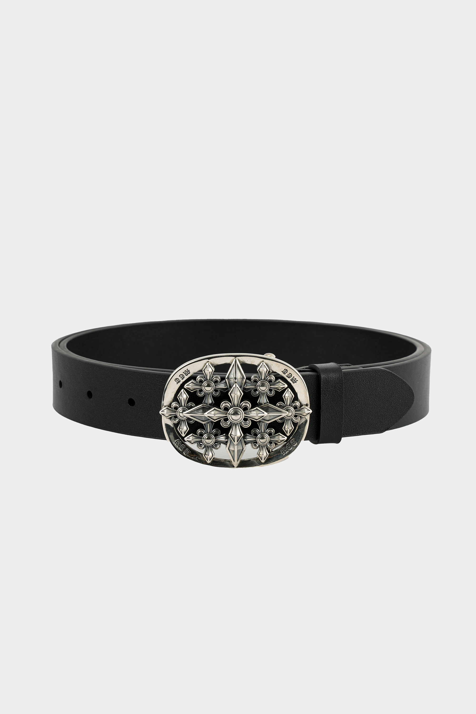 METinitaly Black Silver Buckle Belt