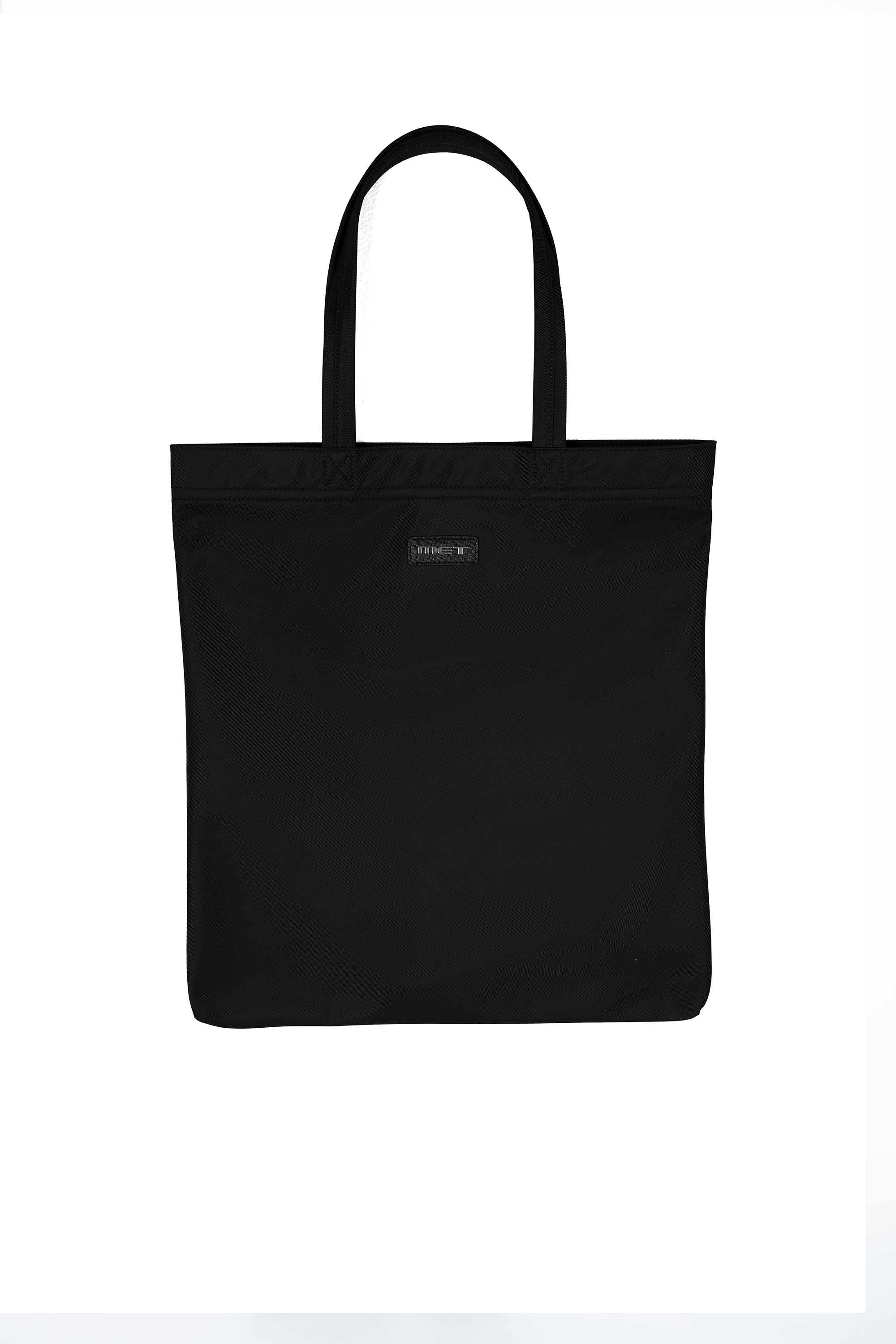 METinitaly Large-Capacity Letter-Printed Canvas Tote Bag